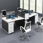 MDF Surface With 45 Degree Inclining Office Workstation Desk For Staff Area for sale