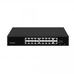 16 Port PoE Switch 10/100M Ethernet With 2 SFP/RJ45 Uplink For CCTV Cameras 300W Budget for sale