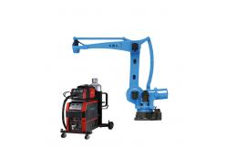 China 6 Axis Industrial Robot Arm With MAG MIG Welding Machine And Gun supplier