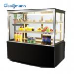 Dual Temperature Bakery Display Counter Supermarket Sliding Door Glass Fridge for sale