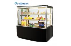 China Dual Temperature Bakery Display Counter Supermarket Sliding Door Glass Fridge supplier