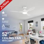 Energy-Saving Dimmable LED Ceiling Fan with Remote Control for Cooling and Lighting for sale