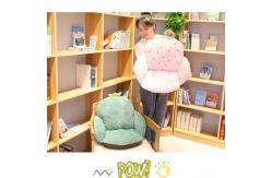 China Kawaii Plush Seat Cushions PP Cotton Filling 55 * 36 * 36CM Skin Friendly supplier