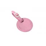 PU Round Travel Luggage Tag With Buckle Strap Advertising Gift for sale
