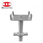 Steel Construction 35mm Dia Adjustable U Head Jack Electro Galvanized Scaffolding Props for sale