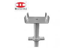 China Steel Construction 35mm Dia Adjustable U Head Jack Electro Galvanized Scaffolding Props supplier