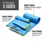 Custom Logo Absorbent Sweat Microfiber Sports Towel Suede Beach Gym Towels With Bag for sale