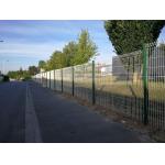 Green 3d V Bending Curved Welded Wire Mesh Fence Panel Hot Galvanized for sale