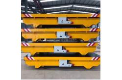 China Customizable  Trackless Transfer Trolley Electric Flatbed With Steel Frame supplier