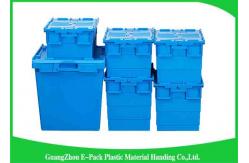 China Nestable Plastic Attached Lid Containers ,  Industrial Storage Turnover Crate supplier