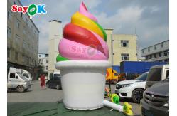 China Customized 5m  Inflatable Ice Cream Model For Festival Outdoor Advertising supplier