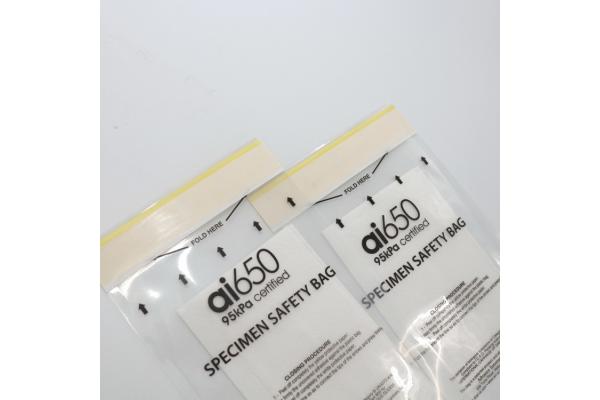 Customized Biohazard Specimen Bag Self Adhesive Top Disposable For Laboratory