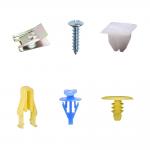 Nylon Car Clips Push Retainer Pins Kit White Black Blue