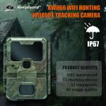 KW866 WIFI Hunting wildlife trail Camera waterproof IP67 OEM/ODM 512GB Storage SD Memory Card 32MP 4K easy use for sale