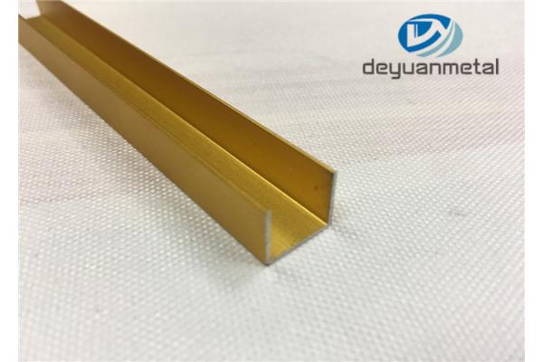 Polishing U Shape Channel Aluminium Profile 6063 T5 Aluminum Tile Edge Trim