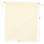 Lightweight durable Small Cotton Canvas Muslin Drawstring Bag Bags for sale