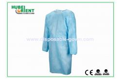China 18g/M2 Polypropylene Disposable Isolation Gowns With Elastic Wrist supplier