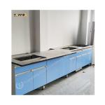 Blue Lab Wall Bench Wall-mounted Structure Easy Installation Durable for sale