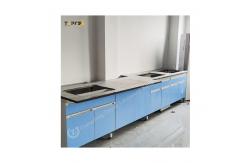 China Blue Lab Wall Bench Wall-mounted Structure Easy Installation Durable supplier