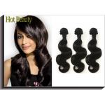 Malaysian 100 Virgin Human Hair Extensions Straight Natural Black for sale
