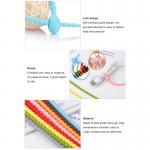 Reusable  Silicone Cable Ties , Tidy Wire Cord Lead Organizer