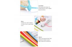 China Reusable  Silicone Cable Ties , Tidy Wire Cord Lead Organizer supplier