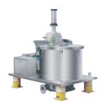 Stainelss Steel Scraper Bottom Discharge Basket Centrifuge / Continuous Flow Centrifuge for sale