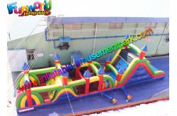 China Gaint Inflatable Obstacle Course / Crazy Boot Camp Challenge For Outdoor Game supplier
