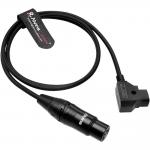 Alvin's Cables XLR 4 Pin Female to D Tap Cable for Cinema Cameras for sale