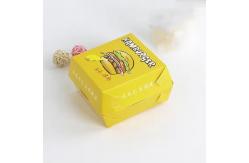 China White Cardboard Hamburger Patty Box Biodegradable Burger Box Recyclable Packaging supplier