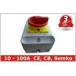 Waterproof IP65 Rotary Isolator Switch / 2 Pole 3 Pole Disconnect Switch