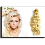 Hot Beauty Russian Virgin Human Hair Extensions Body Wave Remy Hair Weft Color 613 for sale