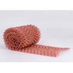 ODM 38mm Red Copper Wire Mesh , High Strength Compressed Knitted Mesh for sale