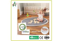 China Non Slip EN71 Washable Baby Play Mat Super Soft Textured Fabrics supplier