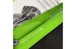 China Large Weight Gravure Printing 20kg Dog Food Packaging Bags With Slide Button Zipper supplier