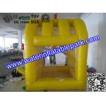 China Yellow Inflatable Cash Cube For Play Center / Advertising Inflatable Cash Game for sale
