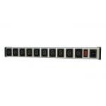 Smart 10 Socket Power Strip Bar For Network Cabinet , Multiple Electrical Outlets PDU Power Distribution Unit for sale