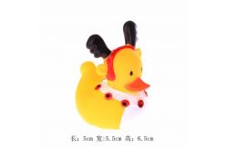 China Floating Christmas Miniature Rubber Ducks Ornament Eco - Friendly PVC Toy supplier