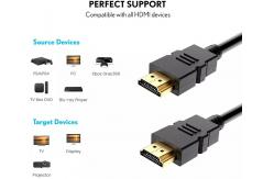 China PVC CCS 18gbps 3m Gold Plated 4k HDMI Cable For Multimedia supplier