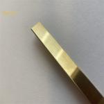 201 304 Decorative Stainless Steel Tile Trim T Shape Gold Hairline Finished for sale