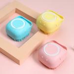 Eco Friendly Silicone Body Scrubber With Soap Dispenser For Shower for sale