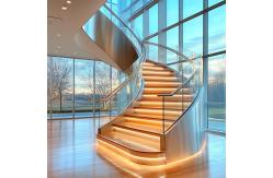 China Stylish Brushed Stainless Steel Handrails with 10mm Side Thickness for Glass Fencing supplier