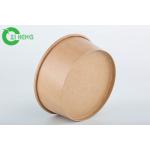 Disposable Kraft Paper Bowls 25oz Take Away Food Container For Salad Pasta for sale
