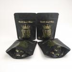 Custom Printing 3.5g Herbal Cannabies Pouch Matte Childproof Gold Foil CBD Oil Kartom Packing Mylar Bag for sale