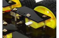 China 2 Layer 4WD Arduino Car Robot , Smart Car Chassis Four Wheel Drive supplier