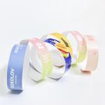 Printable Tyvek Paper Wristbands With Sequential Numbering Barcoding for sale