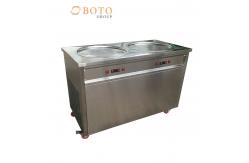 China High Effiency Big Capacity Stainless Steel Fried Ice Cream Roll Machine supplier