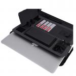 Multifunctional Waterproof Power Bank Notebook Portfolio Leather Material