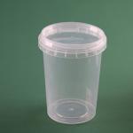 Custom Logo Disposable PP Plastic Storage Box Clear Soup Cup With Lid for sale