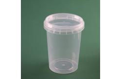 China Custom Logo Disposable PP Plastic Storage Box Clear Soup Cup With Lid supplier